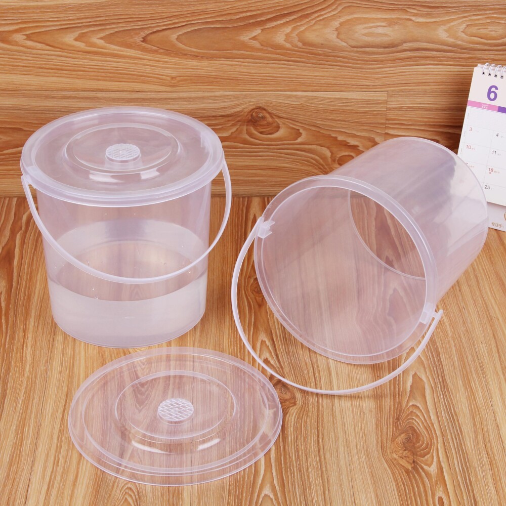 Weizhen special price wholesale transparent plastic bucket handle with lid bucket food bucket storage preservation bucket sauce bucket
