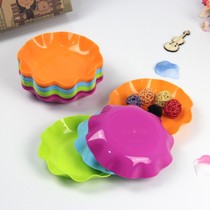 Only real special department store ruffle fruit plate plastic small dish coffee table candy plate dry fruit plate snack plate fruit plate fruit plate