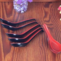 Only special price black red melamine spoon tablespoon tableware spoon tableware anti - fall spoon