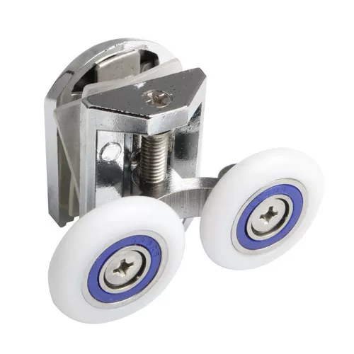 Душевая душевая комната стеклянная дверная колеса миграция в ванной комнате скользящие раздвижные колеса Вращение качели два -шляпа вверх и вниз по рулям руля