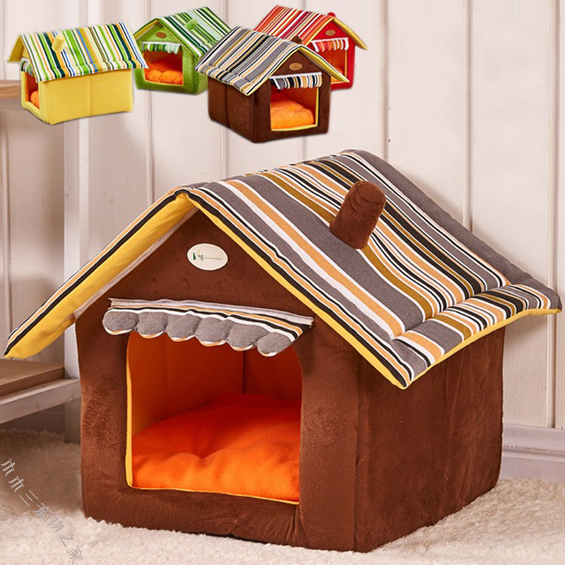 Pet Nest Cat Dog House Teddy British Short Dog Kennel Cat Closed Nest Small Dog Tent Four Seasons Universal-Taobao