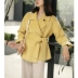 Áo khoác cashmere mới hai mặt nữ mùa thu và mùa đông Phiên bản Hàn Quốc của chiếc cà vạt ngắn phù hợp với cổ áo tóc nhỏ áo dạ nữ đẹp 2021 Áo khoác ngắn
