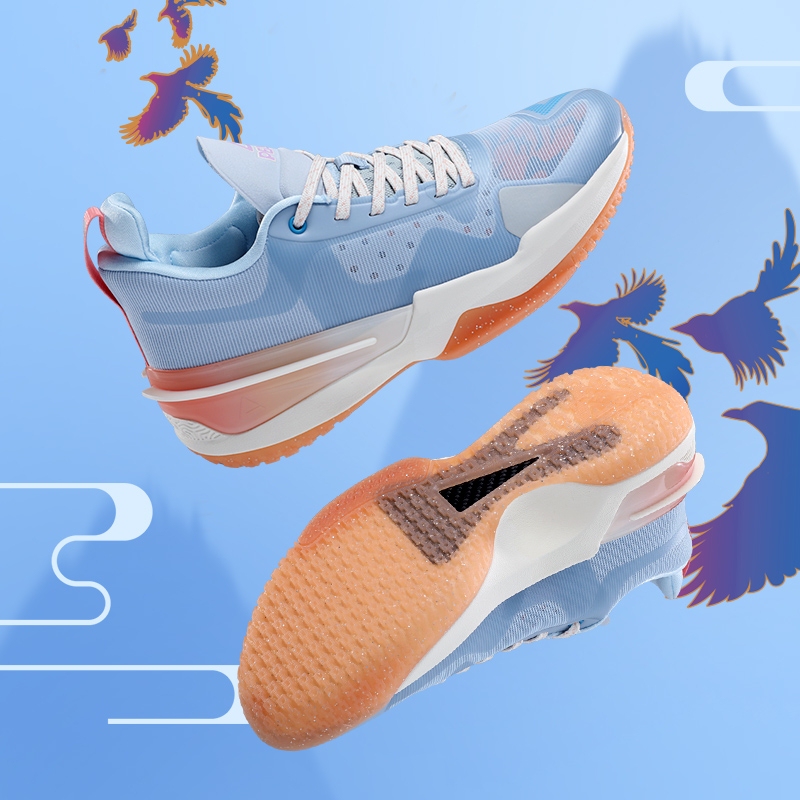 Peak Basketball Shoes for Men, Tai Chi 3 Generation, Magpie Bridge Color Scheme, 2023 Spring/Summer Model, Women's Tai Chi 3 Third Generation Sports Shoes