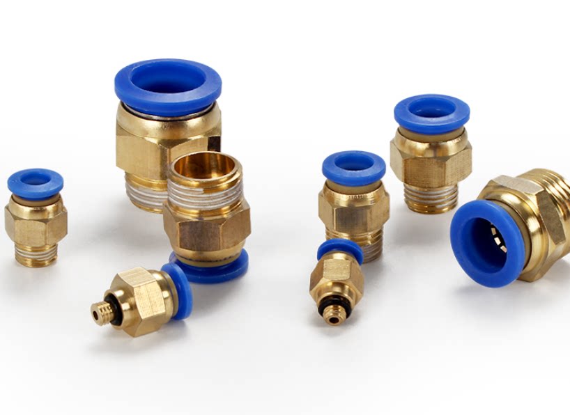 Pneumatic quick joint straight through external thread PC4 6 8 10 12 01 16-M5 01 02 03 04