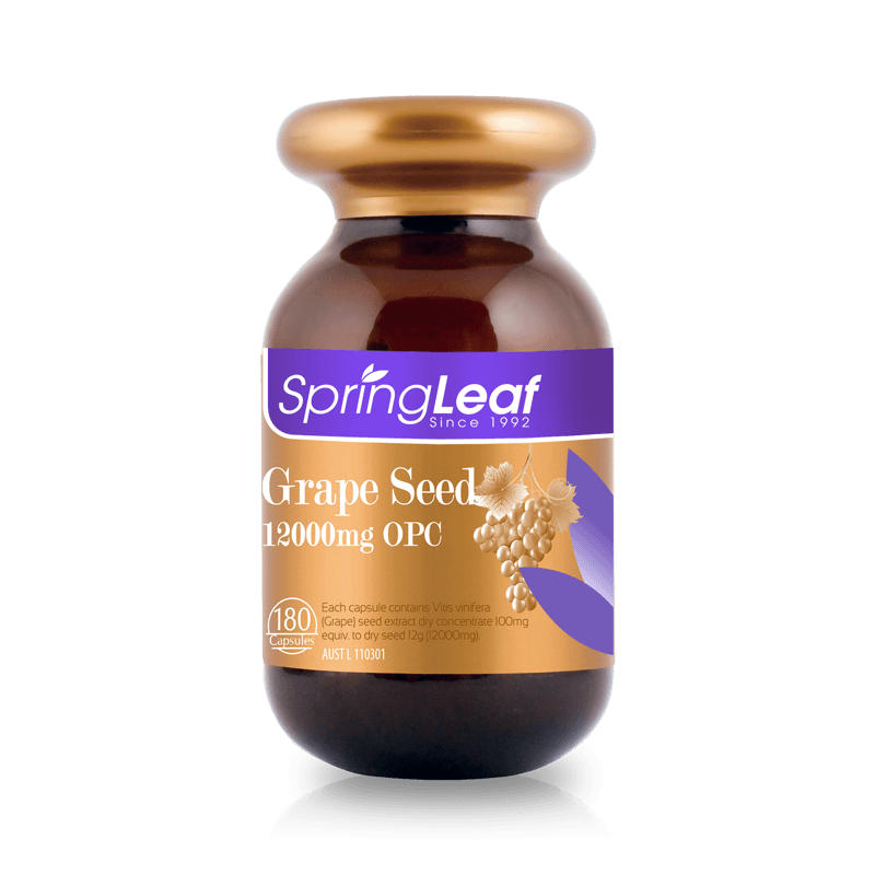 Australian original imported Spring Leaf green vgrape seed capsule 12000mg * 180 grains