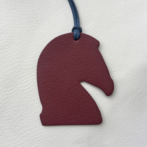 Large handmade leather with H family Petit h horse head palm print pendant French goat leather genuine leather girl bag hanging decoration