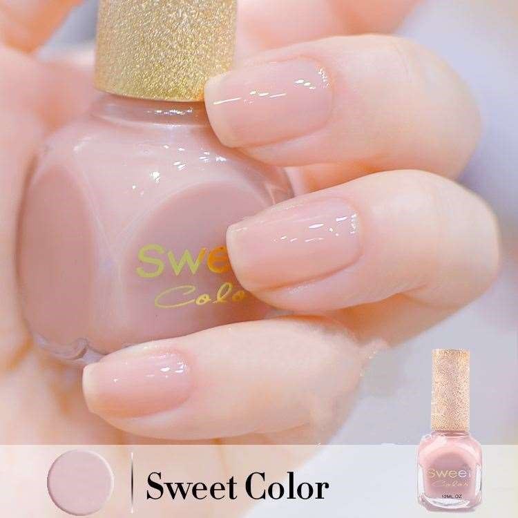 sweetcolor nude powder candy jelly bright base oil long-lasting waterproof non-peeling white environmentally friendly nail polish free