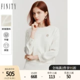 FINITY Комплект, осенний белый цветной элитный модный базовый приятный телу лонгслив, простой и элегантный дизайн