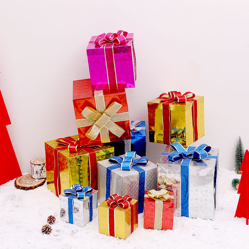 Christmas decorations Window decoration Gift box Gift Shelf decoration Christmas gift packaging decoration decoration