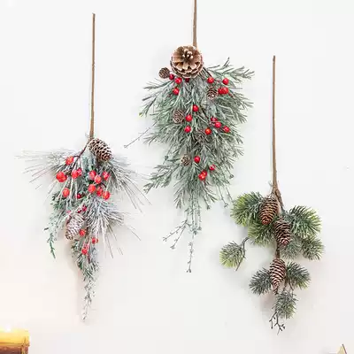 2020 Christmas rattan decoration shop hanging decoration shop decoration creative hanging ornaments Christmas ornaments