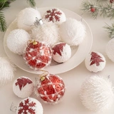 Рождественские украшения, елочные подвески, подвесные украшения, атмосфера, макет сцены, украшения, полый шар, прозрачный шар, сделай сам