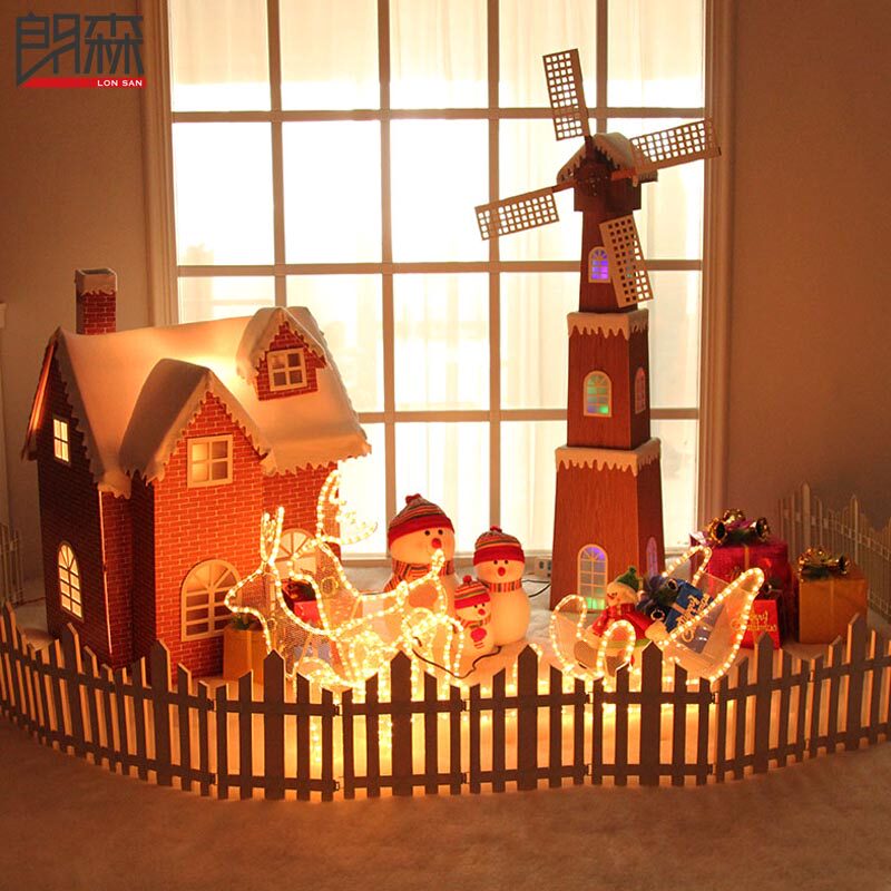 Lang Senye's Birthday Decoration Yee's Birthday Decoration Ye's Birthday Scene Set Package Ye's Birthday Moose Pull Car Ye's Birthday Old Man