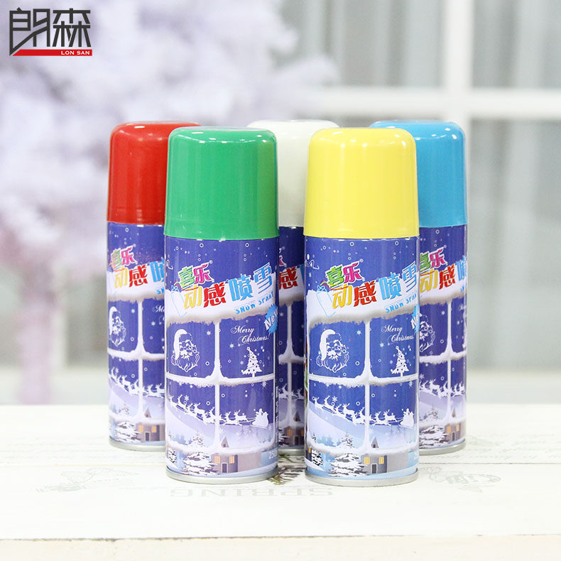 Langson Christmas snow spray Christmas Snow Spray Glass Christmas Snow Spray template Color Snow Spray Christmas decoration gift