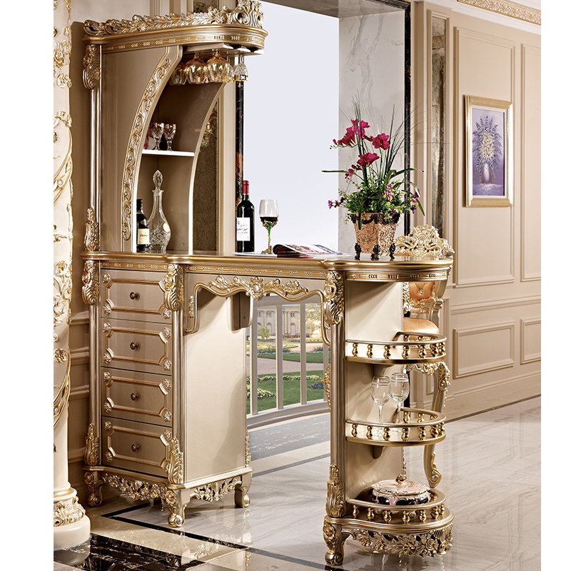 European wine cabinet bar integrated home living room compartment hall porch cabinet luxury custom solid wood furniture room cabinet