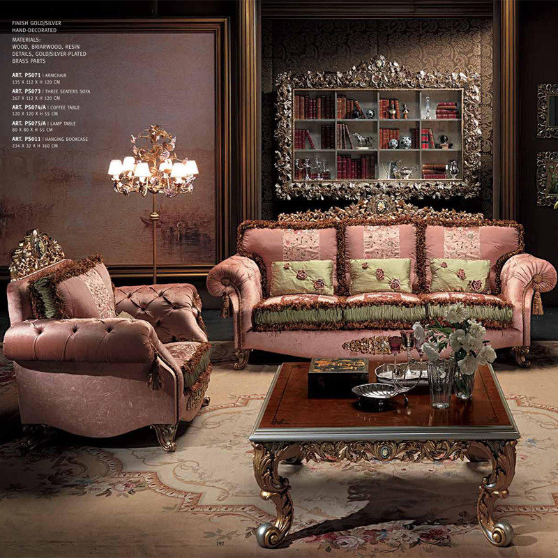 Eurostyle Solid Wood Sofa Composition Italy Extravaganza Sofa 123 Villa Living Room Furniture Upscale Fabric Sofa