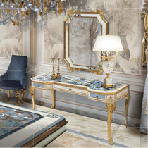 Italian solid wood dressing table Villa master bedroom custom furniture shell inlay mosaic European Princess table makeup table
