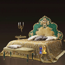 Italian palace furniture bie shu ding zhi wood bed 1 8 meters princess bed nobleman master European luxury wedding bed