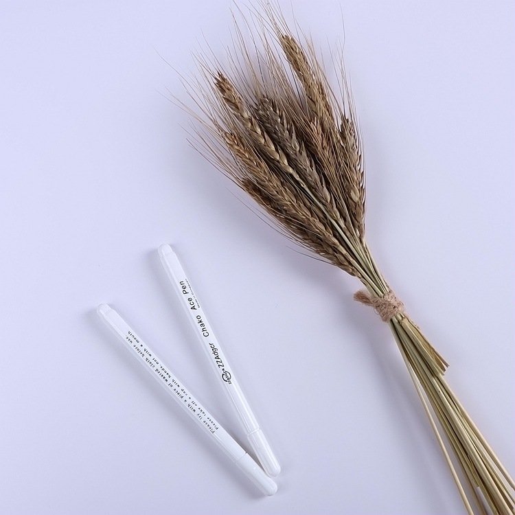 Cross-embroidered water disinfusion washing pencil marked pen point underline hand-drawn faded pen clothing