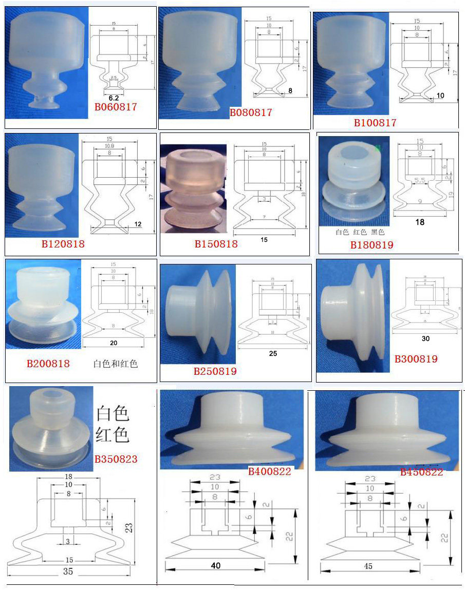 Head-of-the-head two-layer sucker mechanical hand suction cup