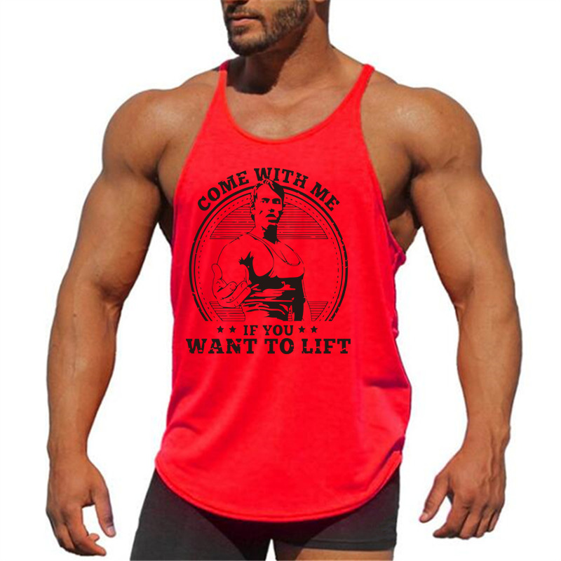 Bodybuilder Schwarzenegger Cơ Bắp Tập Thể Dục Brothers Thể Thao Chuyên Nghiệp Vest Nam Hurdle Cotton Loose Sling