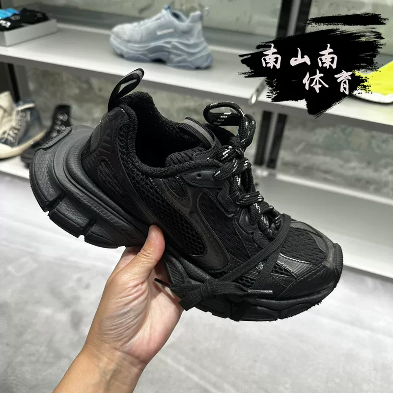 Классическая обувь Balenciaga Balenciaga 23 шоу модель XXXL distressed 3XL отражающие семейные dad shoes повседневные кроссовки