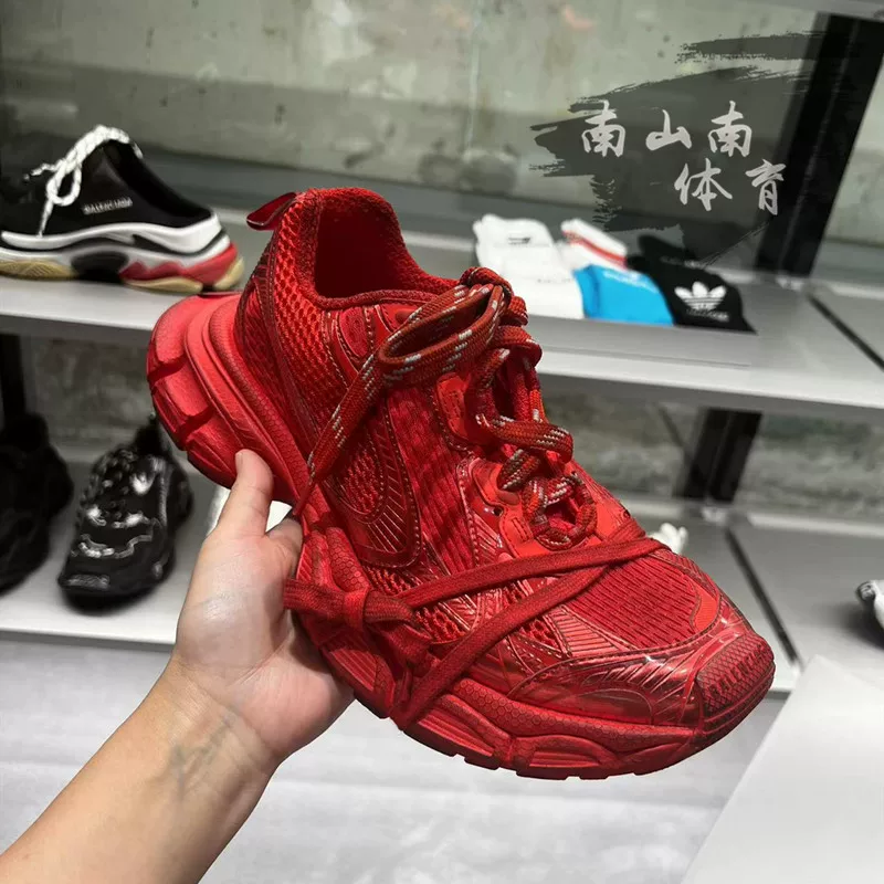 Классическая обувь Balenciaga Balenciaga 23 шоу модель XXXL distressed 3XL отражающие семейные dad shoes повседневные кроссовки