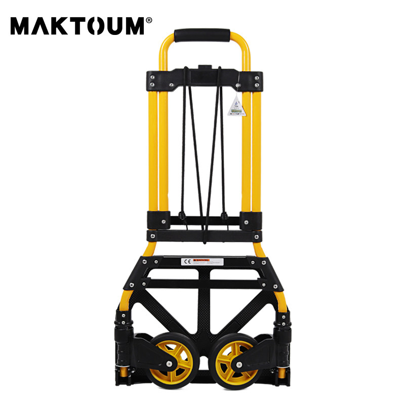 Makoto folding portable trolley convenient load king truck luggage cart pull truck grocery shopping cart cart