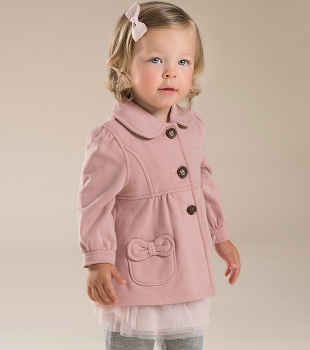 Manteau pour fille DAVEBELLA en flanelle - Ref 2162100 Image 11