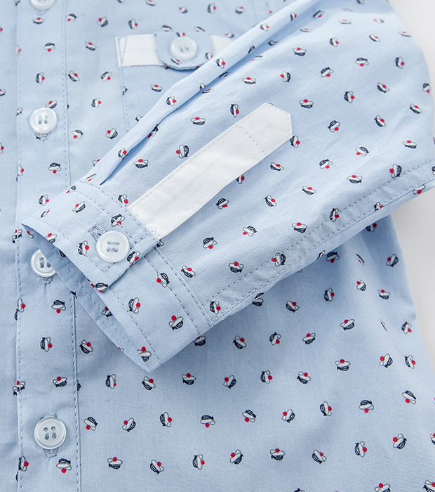 Chemise garcon DAVEBELLA à manche longue - Ref 2082233 Image 21
