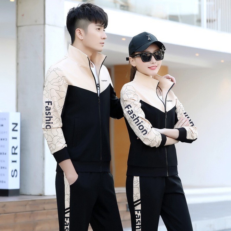 Jack Sports Suit Men's Spring and Autumn New Korean Style Couple Outfit Running Sportswear Casual Three-Piece Set Student Class Uniform