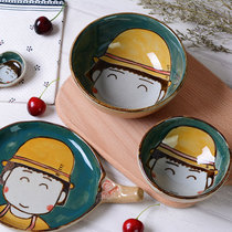 Cherry meatballs ceramic dishes set children home cute creative personality 90 cartoon tableware combination