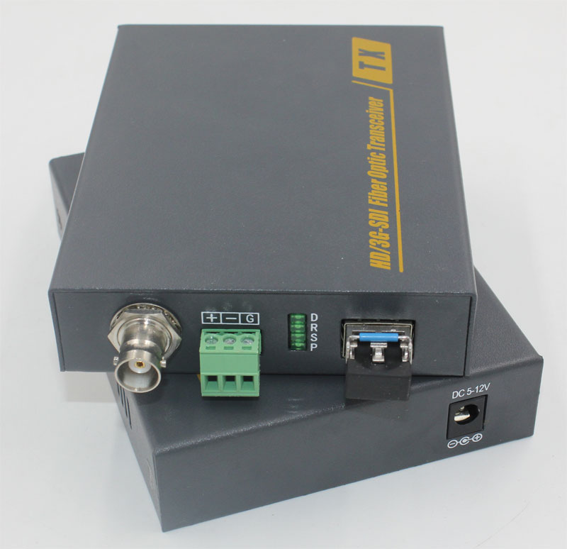 1-way SD HD 3G-SDI high-definition film optical transmitter and receiver 1 way reverse 485 data 1V1D single fiber 20 km LC