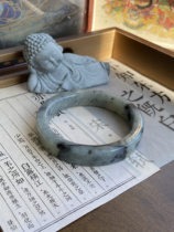 Caliber 58 pure natural Xiu jade black chicken mountain water floating ink jade square bracelet jade artistic conception ink floating flower bracelet