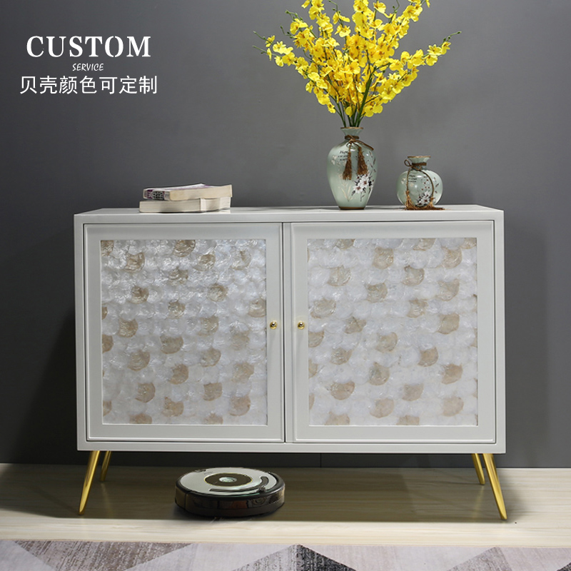 Light luxury modern minimalist living room shell porch cabinet dining cabinet entry shoe cabinet post-modern decoration storage partition cabinet