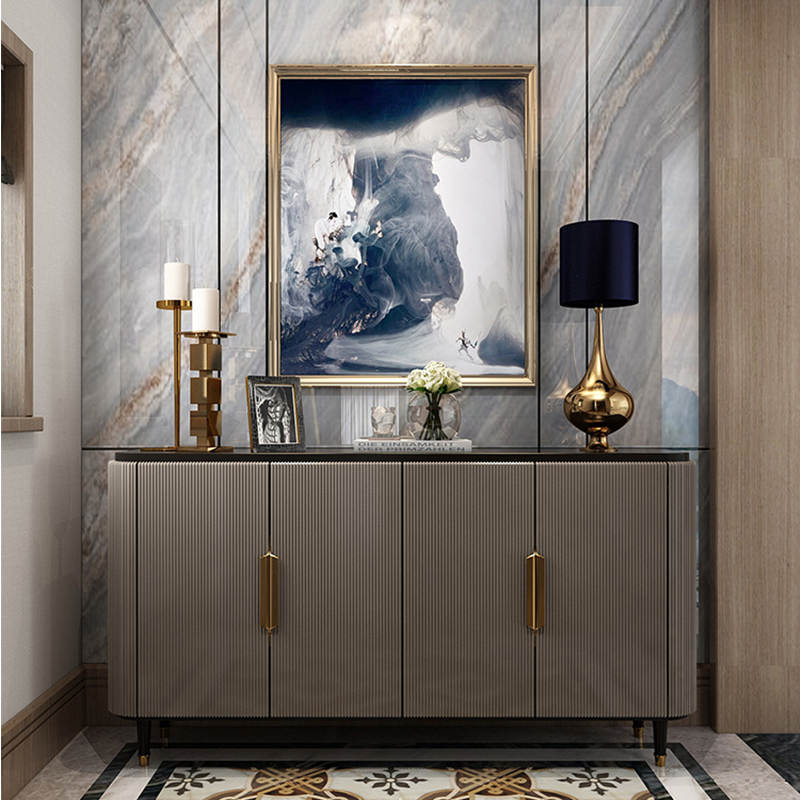 Marble light and luxurious dining cabinet modern minimalist into the family Living room Genguan Cabinet Decoration Containing Cabinet Door Hall Partition Shoe Cabinet