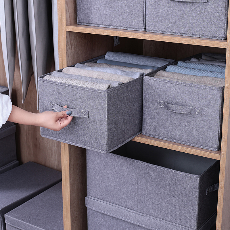 Heckweed Garden Cloth Art Collection Box Drawer Type Clothing Storage for Home Debris Wardrobe Classified Storage large number
