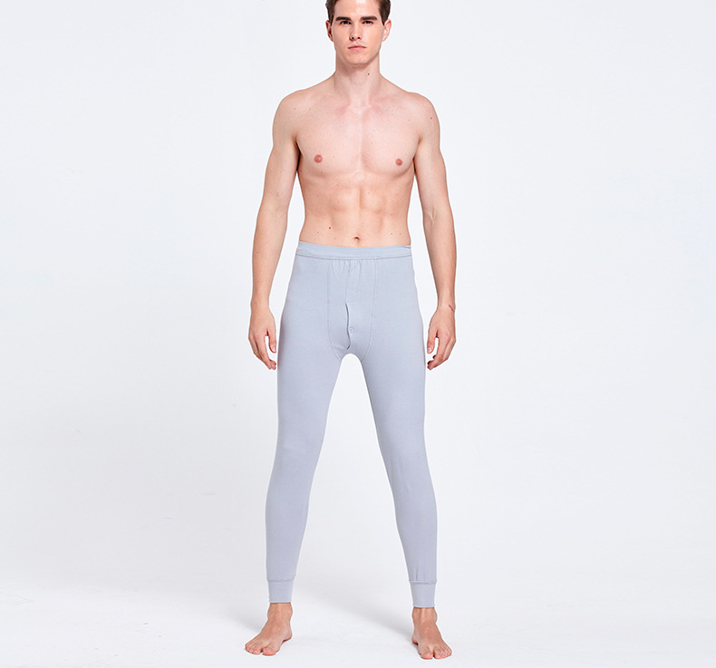 Quần cotton nam mùa thu Quần ấm cho nam Quần đơn mảnh Quần cotton mùa thu và mùa đông cỡ lớn bó sát quần legging mỏng quần cotton nam trung niên