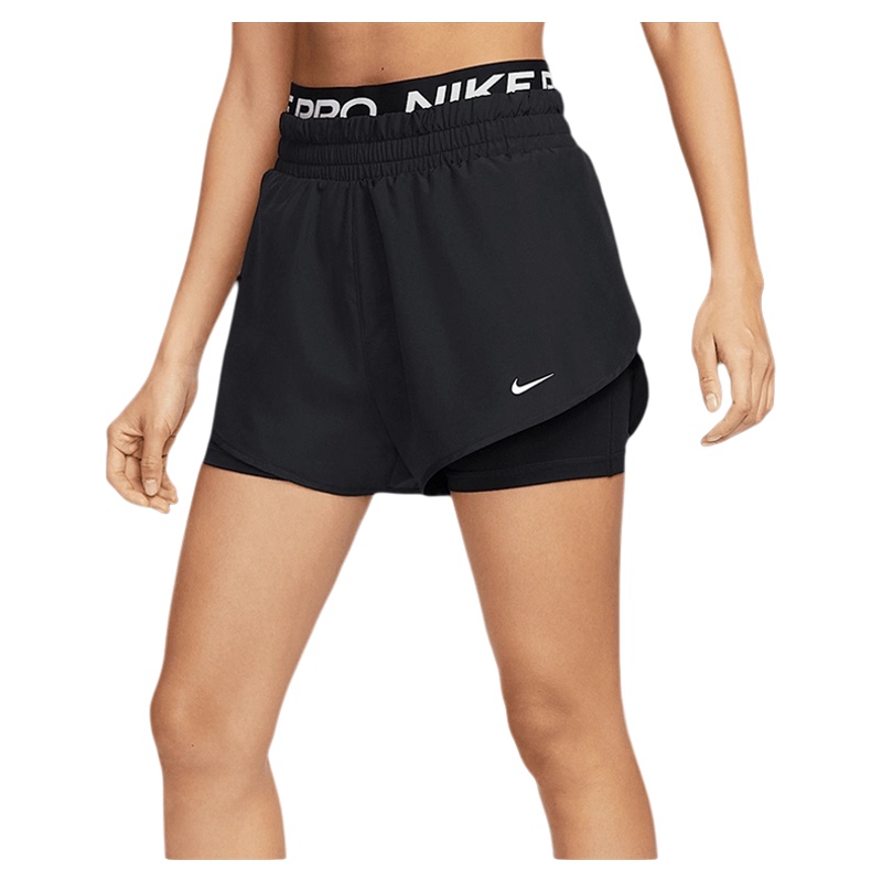 Authentic Nike Women's Quick-Dry Pro Boxer-Lined Running Training Shorts Hj1205-010