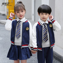 Kindergarten Garden Clothing Spring Autumn Suit Elementary School Kids Sports School Uniform With Long Sleeves Four Sets Autumn Childrens Class Baseball Suit