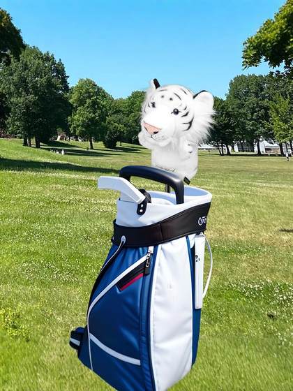 款新版高尔夫杆套 威猛形象老虎工仔球杆保护套一号木杆套
