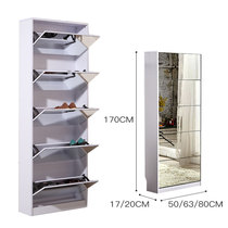 Ultra-thin dump 20cm household door modern shoe cabinet small apartment mirror entrance corridor entrance cabinet to the top invisible