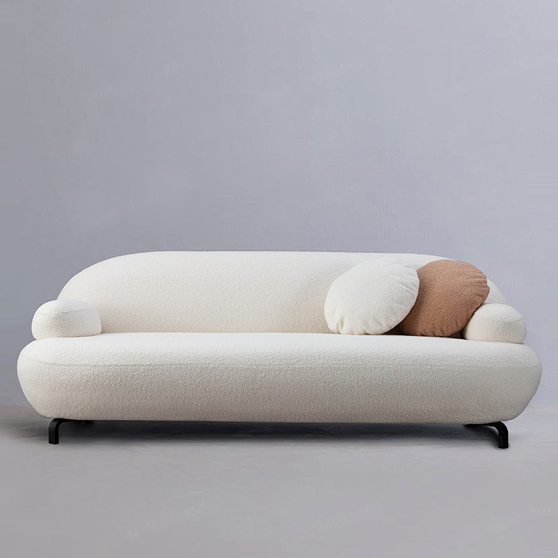 Living room net red sofa lamb velvet designer shop ins style lazy space creative home Nordic beauty salon - Taobao