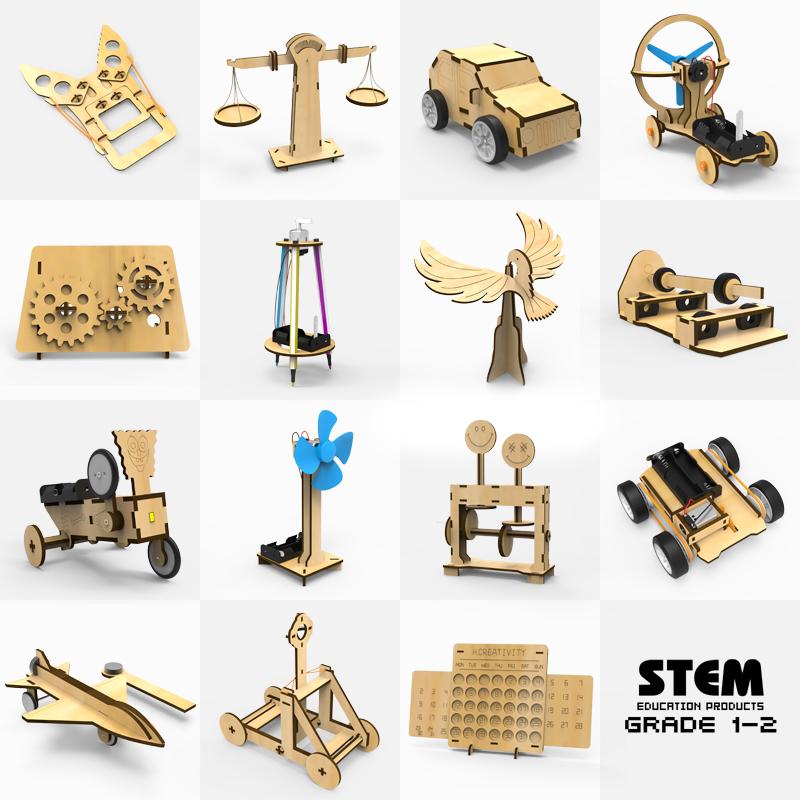 Elementary school science and technology small production set children handwork creative DIY science experiment physics toys invention equipment
