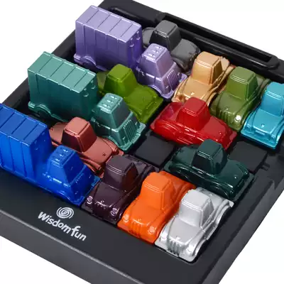 182 off the peak moment of the game car Huarong Road logic thinking transfer car out of the library reasoning educational toy