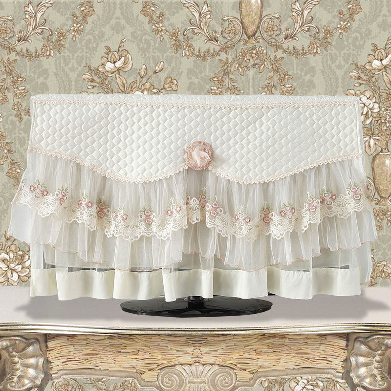 TV mask dust cover European pastoral 55 inch LCD 32 minimal modern 42 cover mounted 65 lace