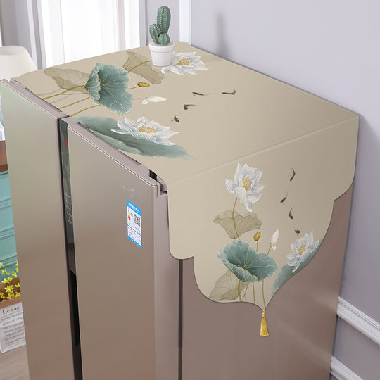 Double door refrigerator cover cloth dustproof cloth single door refrigerator protective cover cover towel drum washing machine cover top cloth cover towel