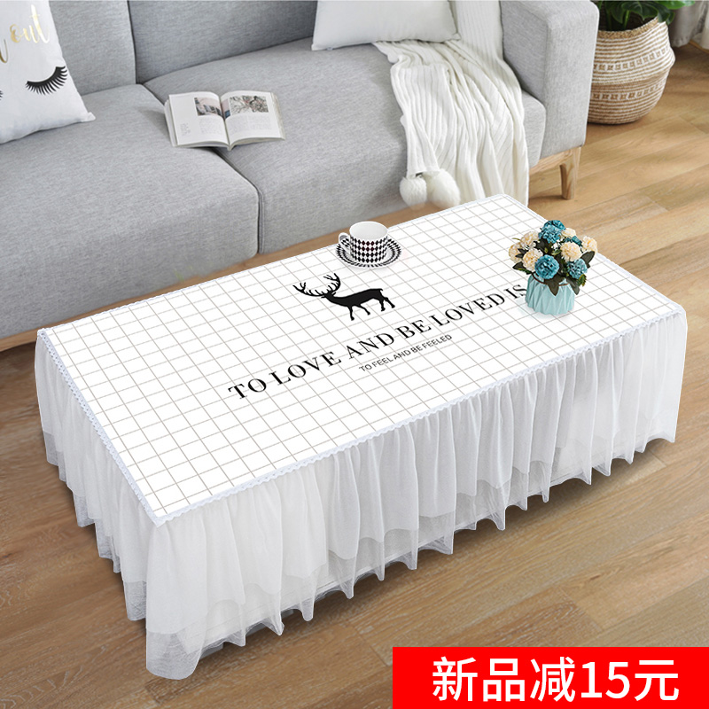 Fresh tea table cloth lace rectangular home dust cover TV cabinet cover towels cloth art all-bag tea table cloth cover cover