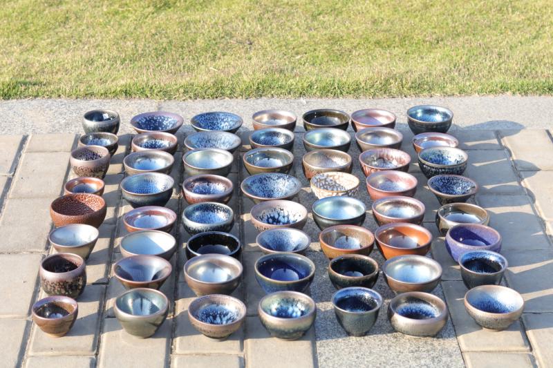 Bộ tách trà Jianyang Jianye Set Oil Drop Rabbit Master Cup Iron Tyre gốm Kung Fu Tea Cup Pin Cup Cup Đơn đặt cược ly uống trà