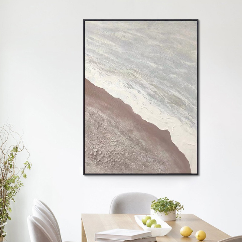 Entrance porch decorative painting vertical version simple modern abstract corridor is facing the door hanging painting three-dimensional mural hand-painted oil painting