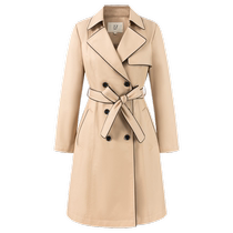 JZ Jiuzi shopping mall same style casual casual fashion contrast coat womens spring commuting OL windbreaker JWCC41204